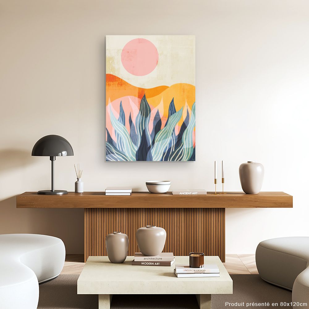 Tableau Paysage abstrait vibrant