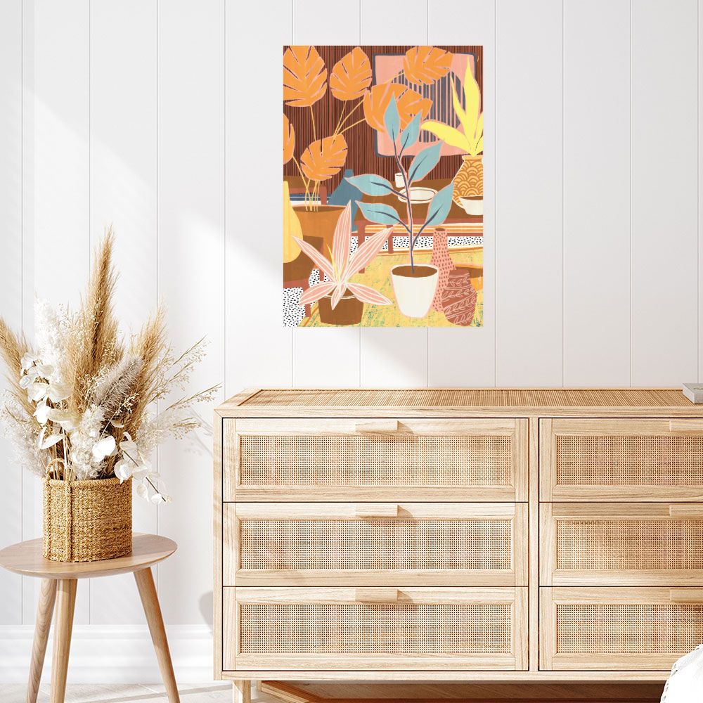 Affiche Jardin intérieur vibrant