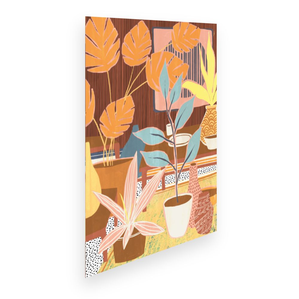 Affiche Jardin intérieur vibrant