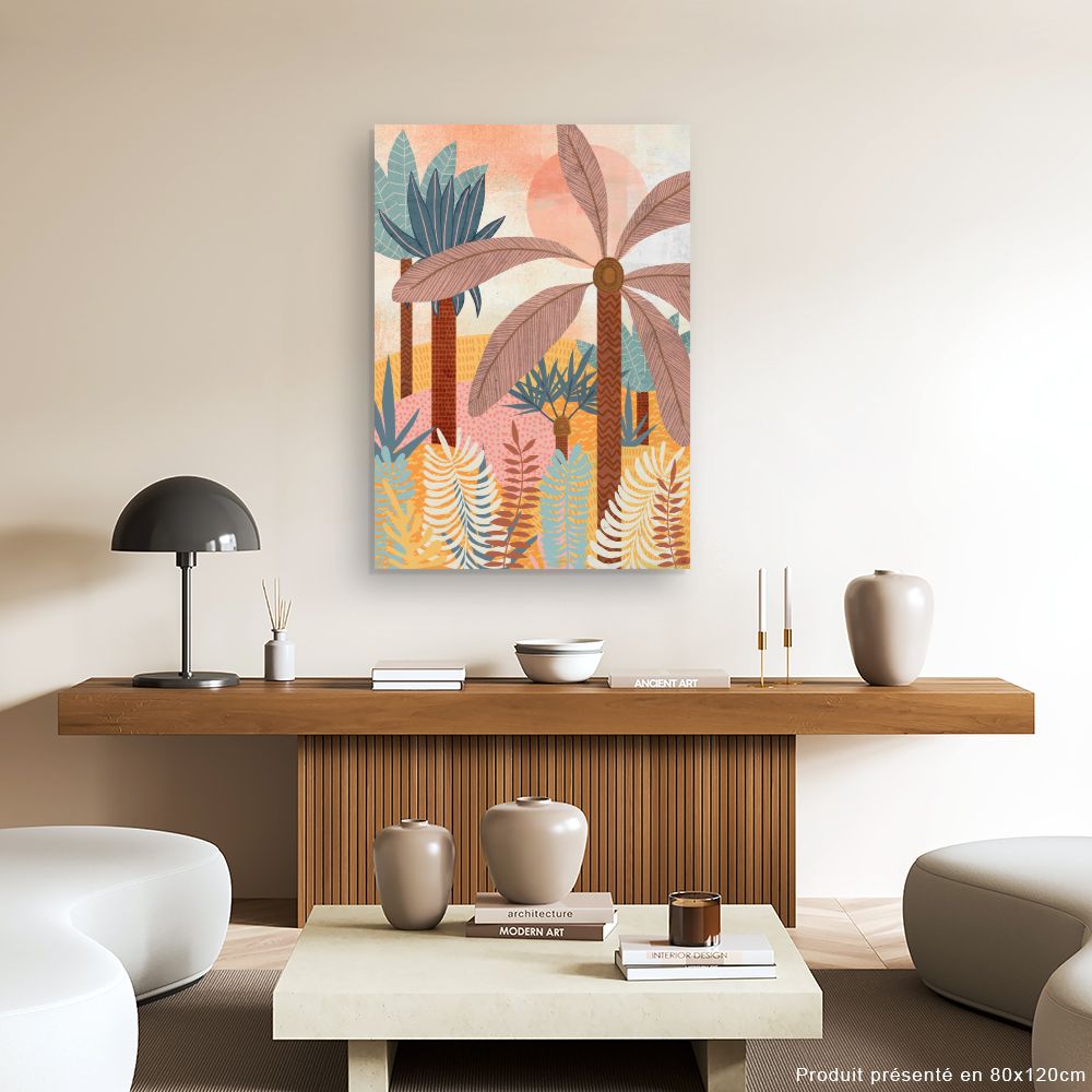 Tableau Forêt tropicale vibrante