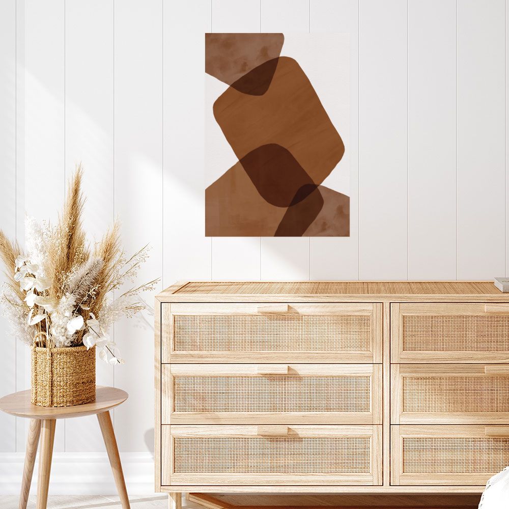 Affiche Formes douces superposées