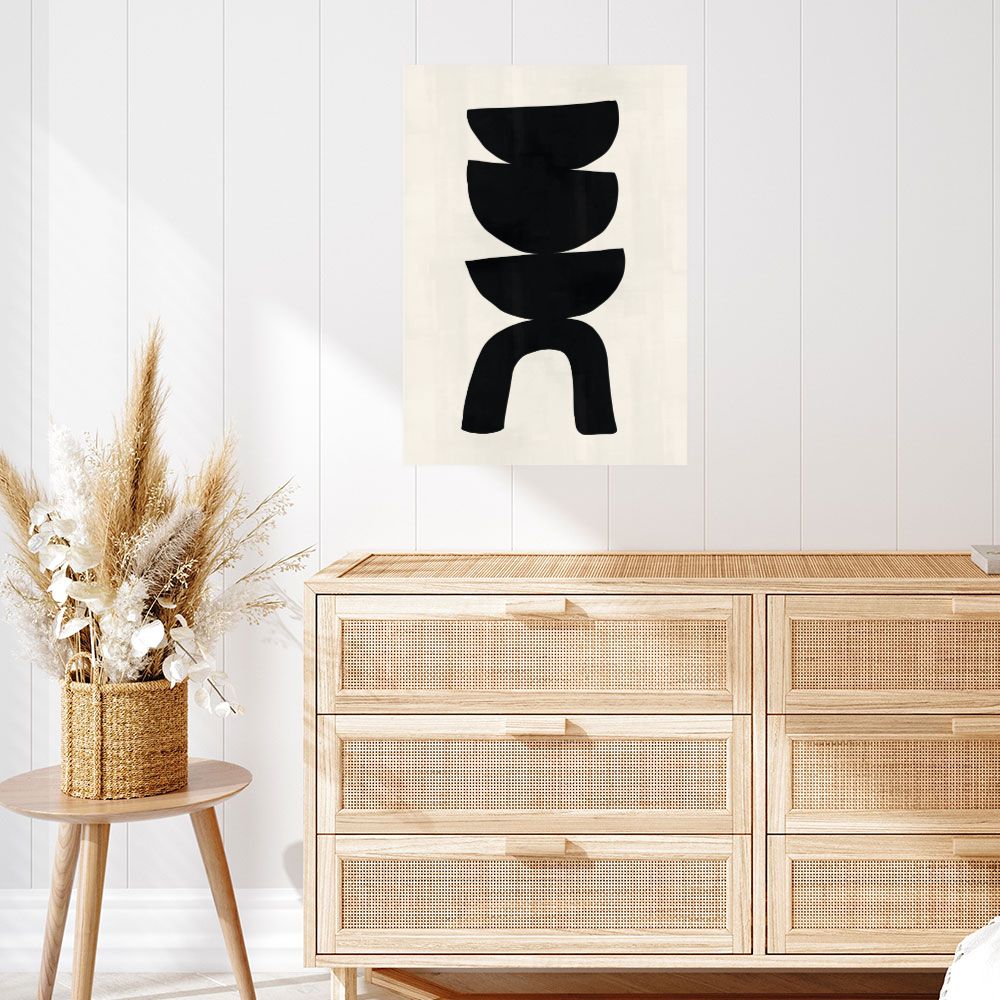 Affiche Formes empilées