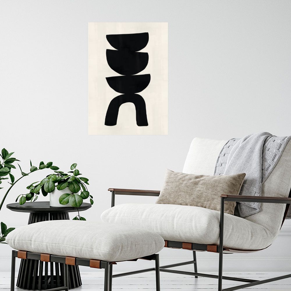 Affiche Formes empilées