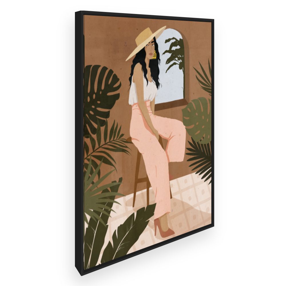 Toile Élégance tropicale chic