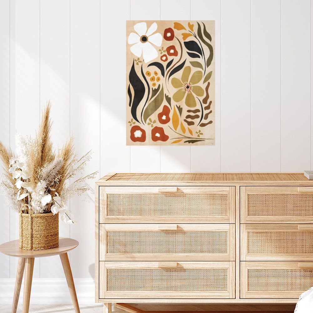 Affiche Fleurs abstraites