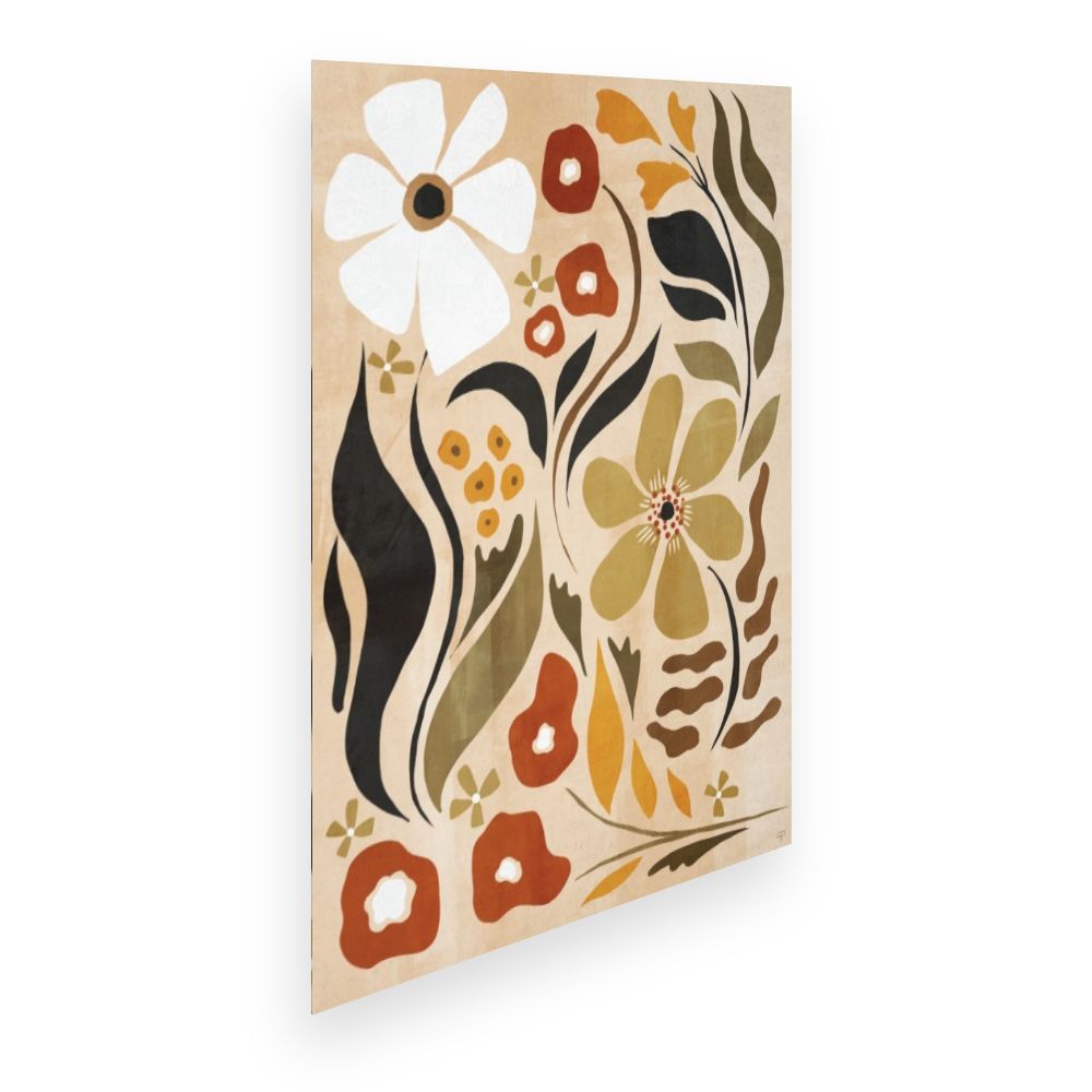 Affiche Fleurs abstraites