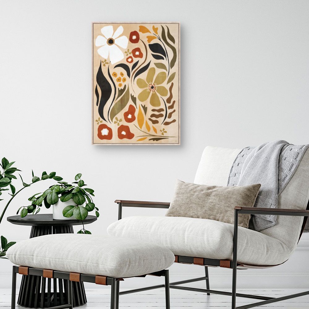 Tableau Fleurs abstraites élégantes