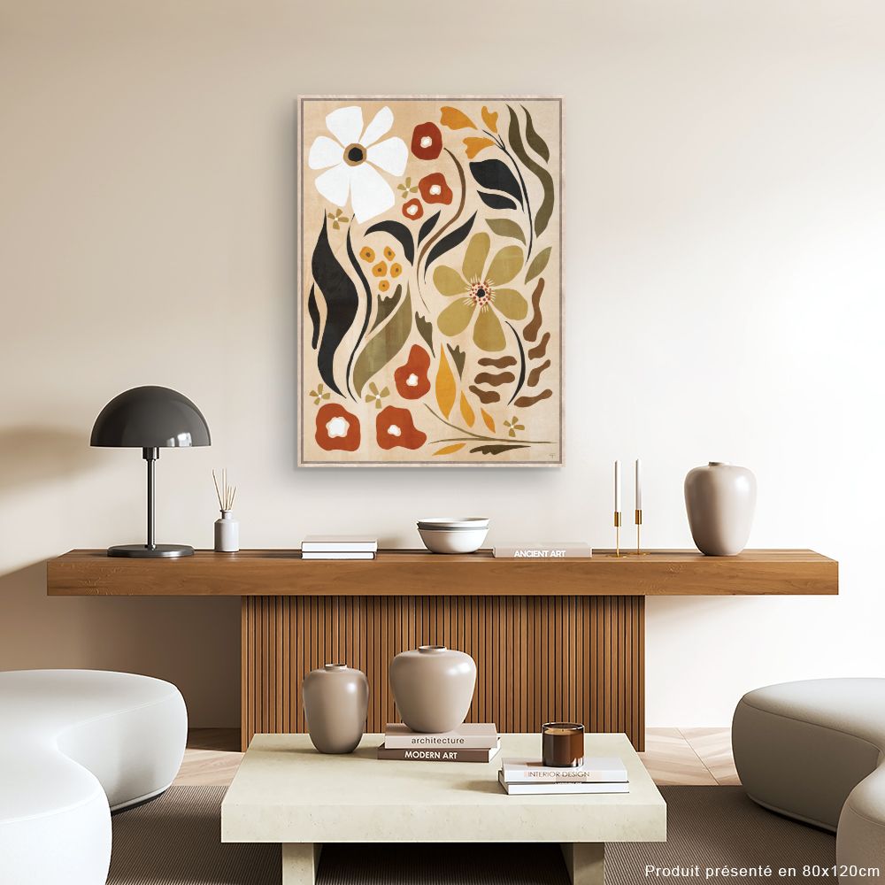 Tableau Fleurs abstraites élégantes