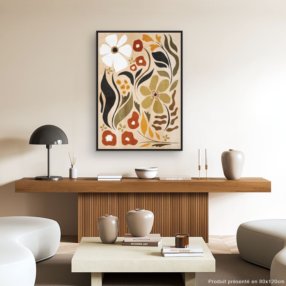 Tableau Fleurs abstraites élégantes