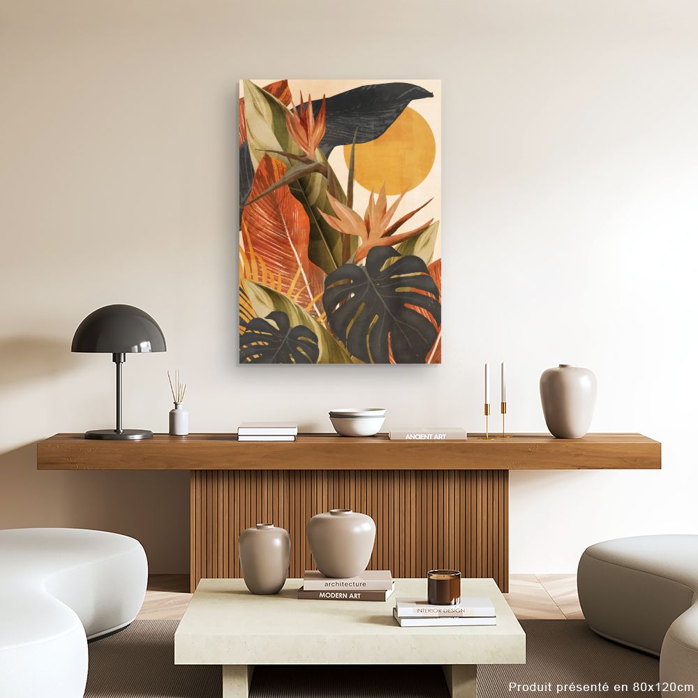 Tableau Feuillage tropical