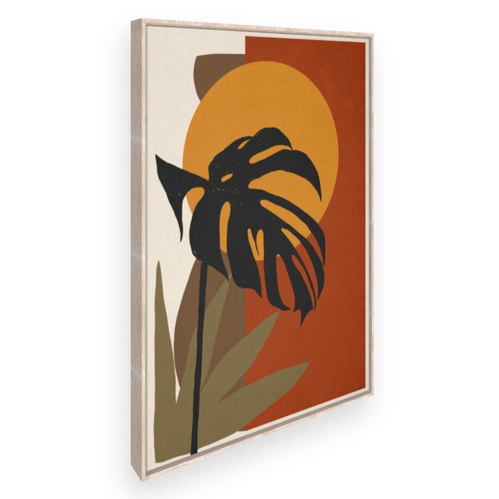 Toile Feuilles exotiques