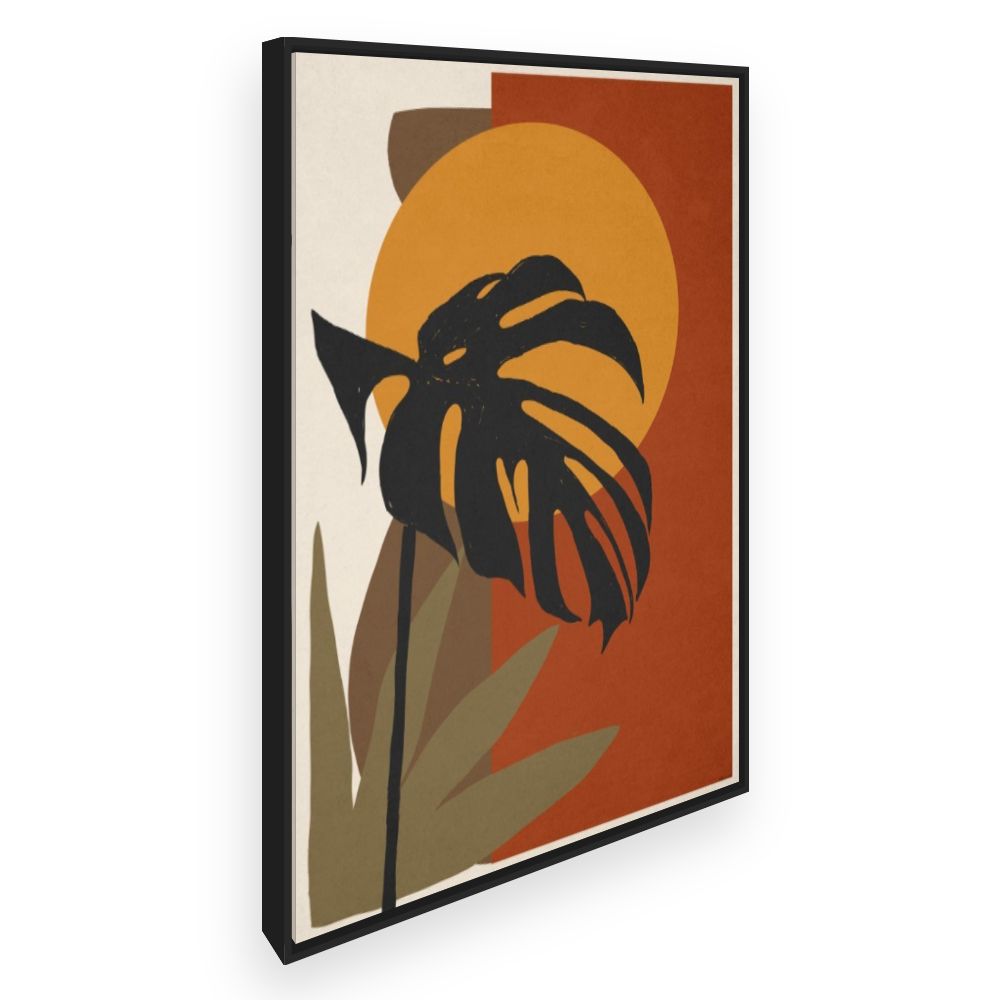 Toile Feuilles exotiques