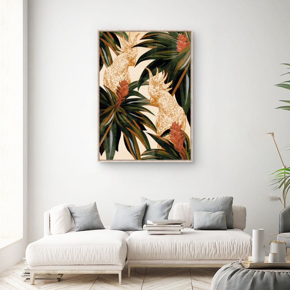 Tableau Perroquets exotiques