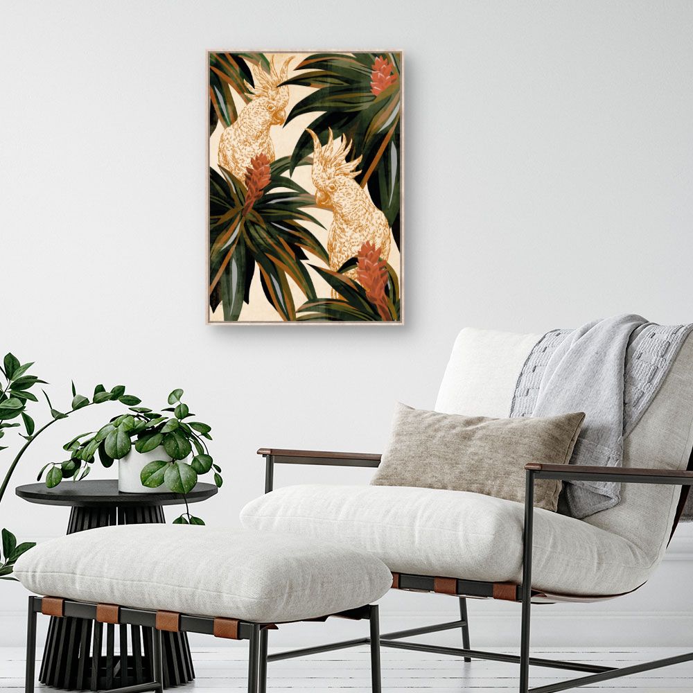 Tableau Perroquets exotiques