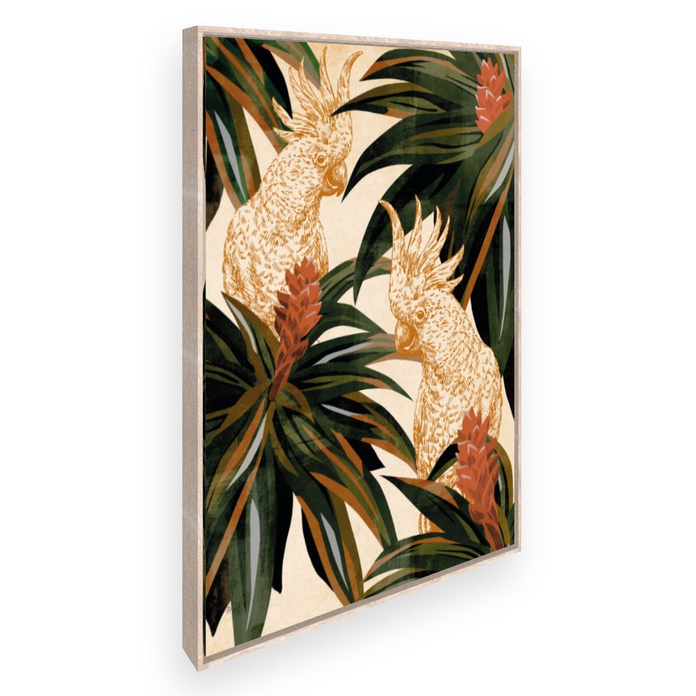 Toile Perroquets exotiques