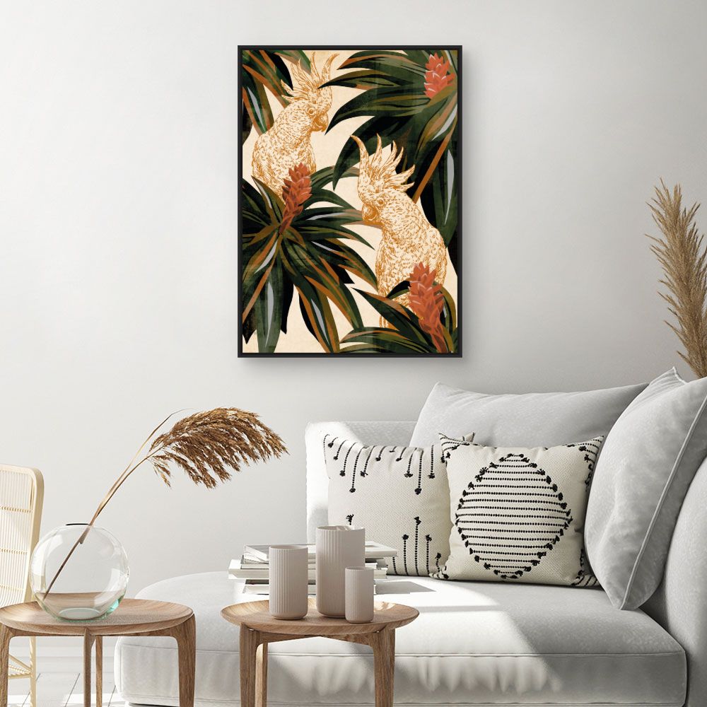 Tableau Perroquets exotiques