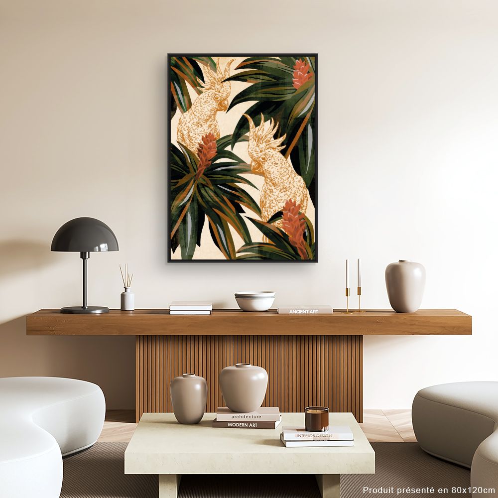 Tableau Perroquets exotiques