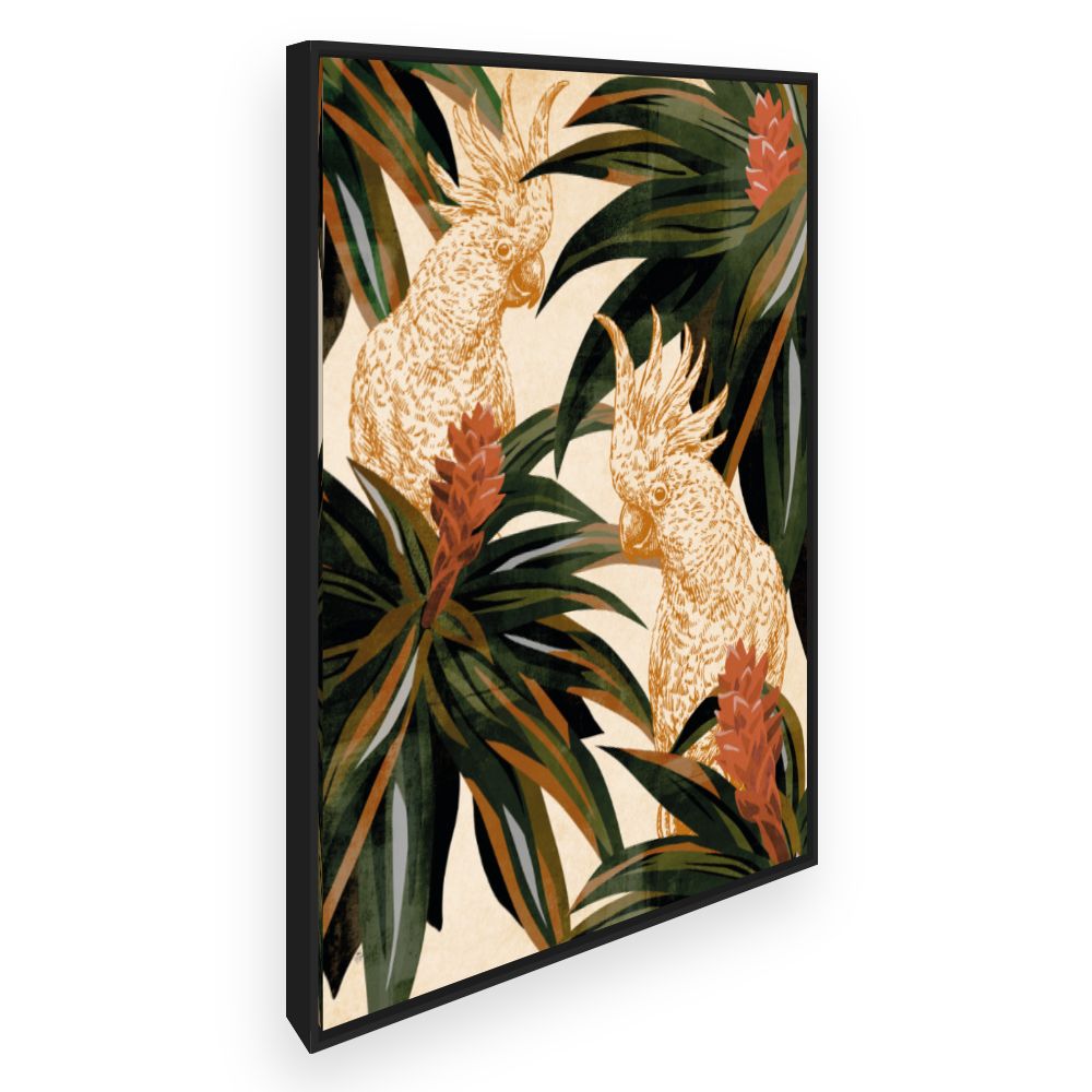 Toile Perroquets exotiques