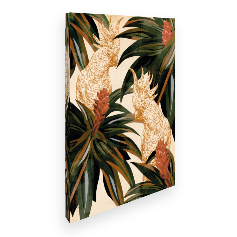 Toile Perroquets exotiques