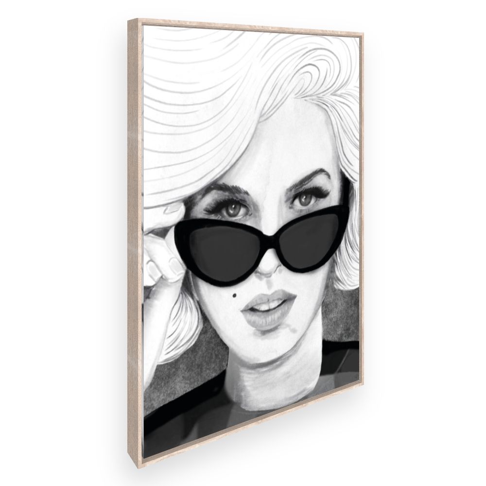 Toile Icône rétro élégante