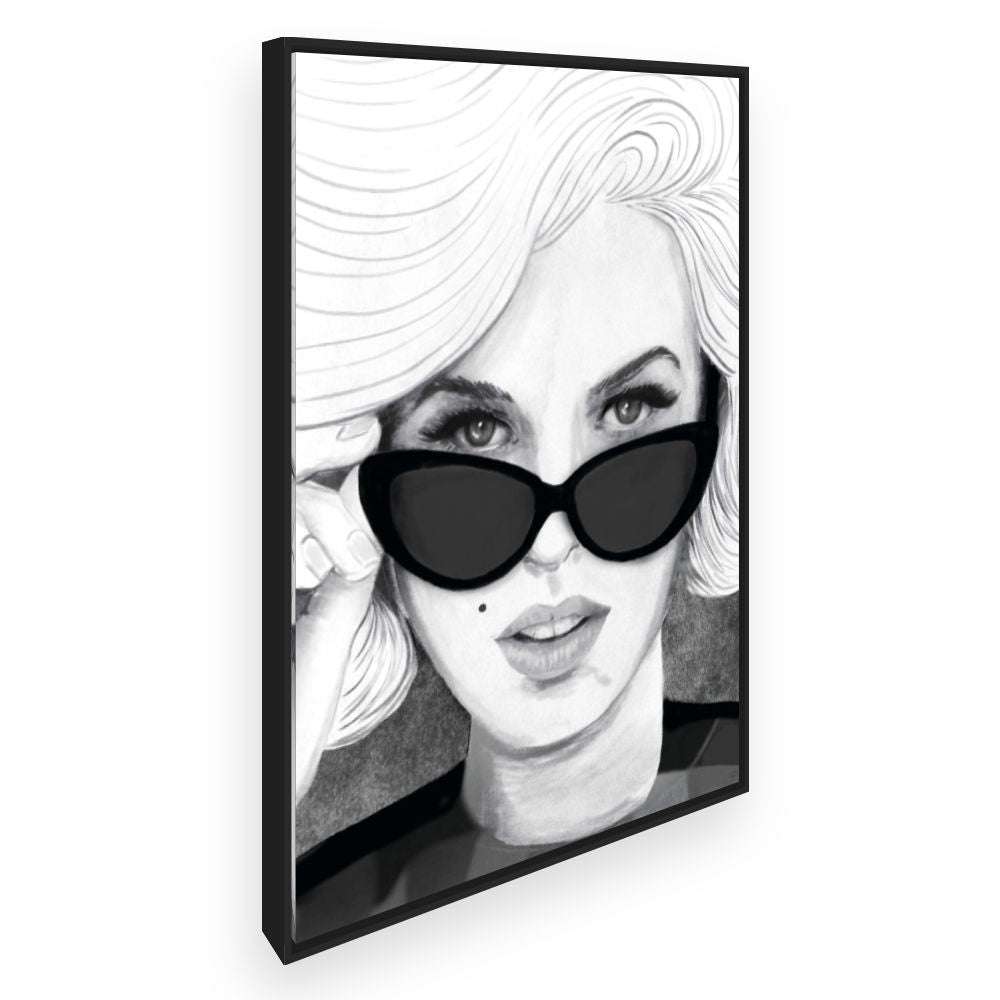 Toile Icône rétro élégante