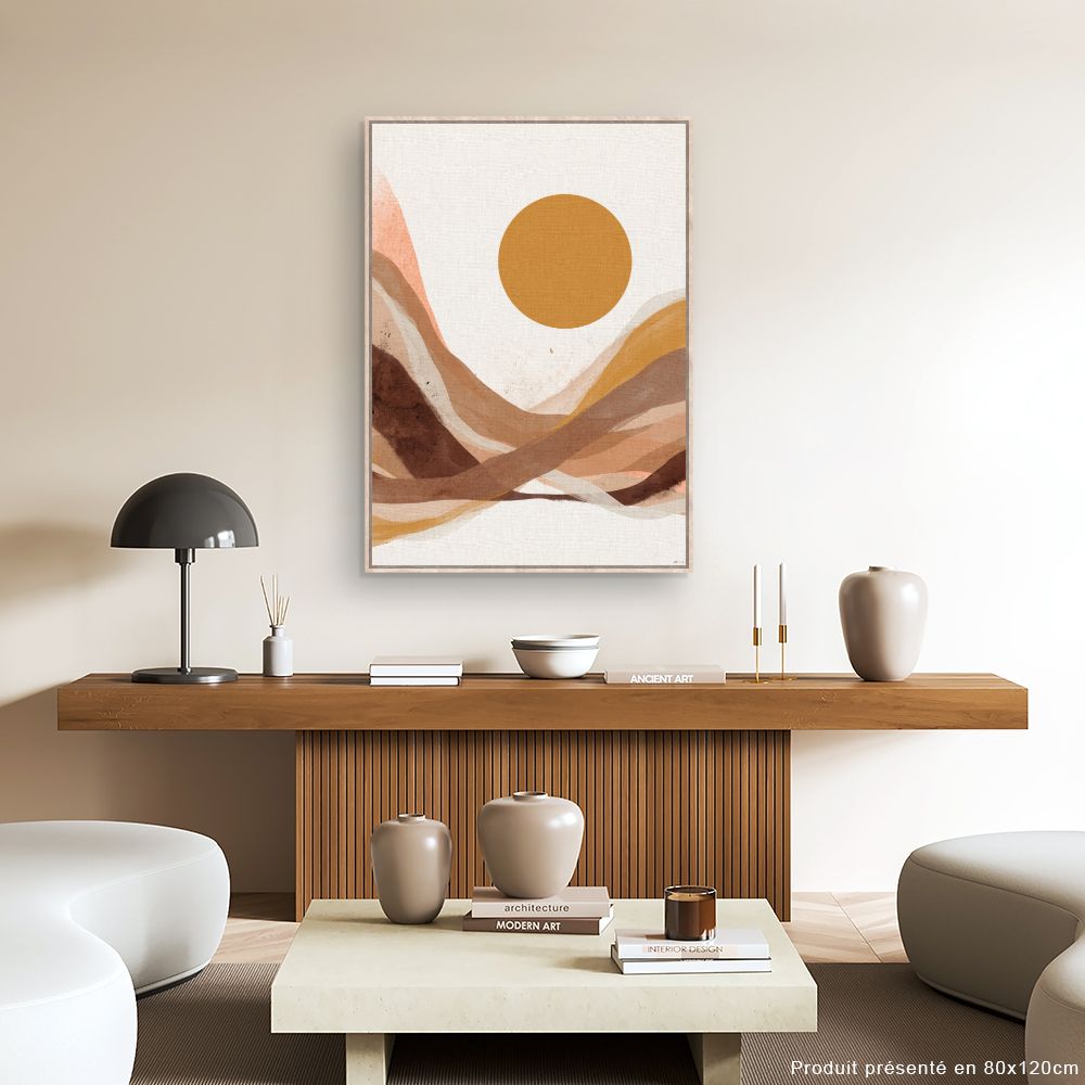 Tableau Paysage abstrait chaleureux