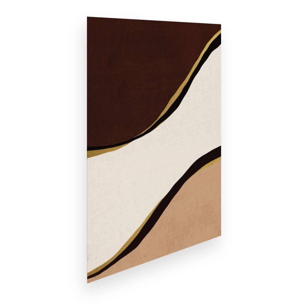 Affiche Lignes ondulées élégantes