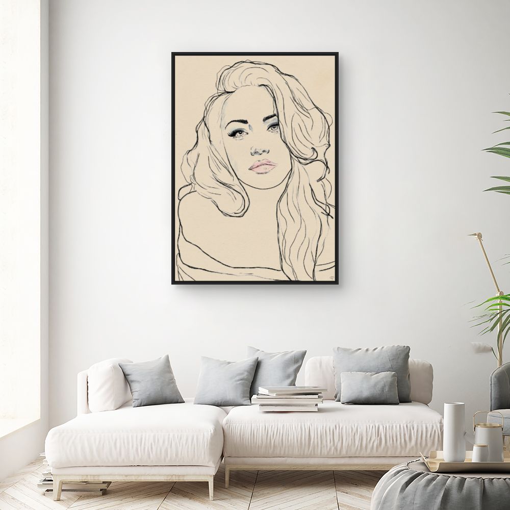 Tableau Portrait délicat