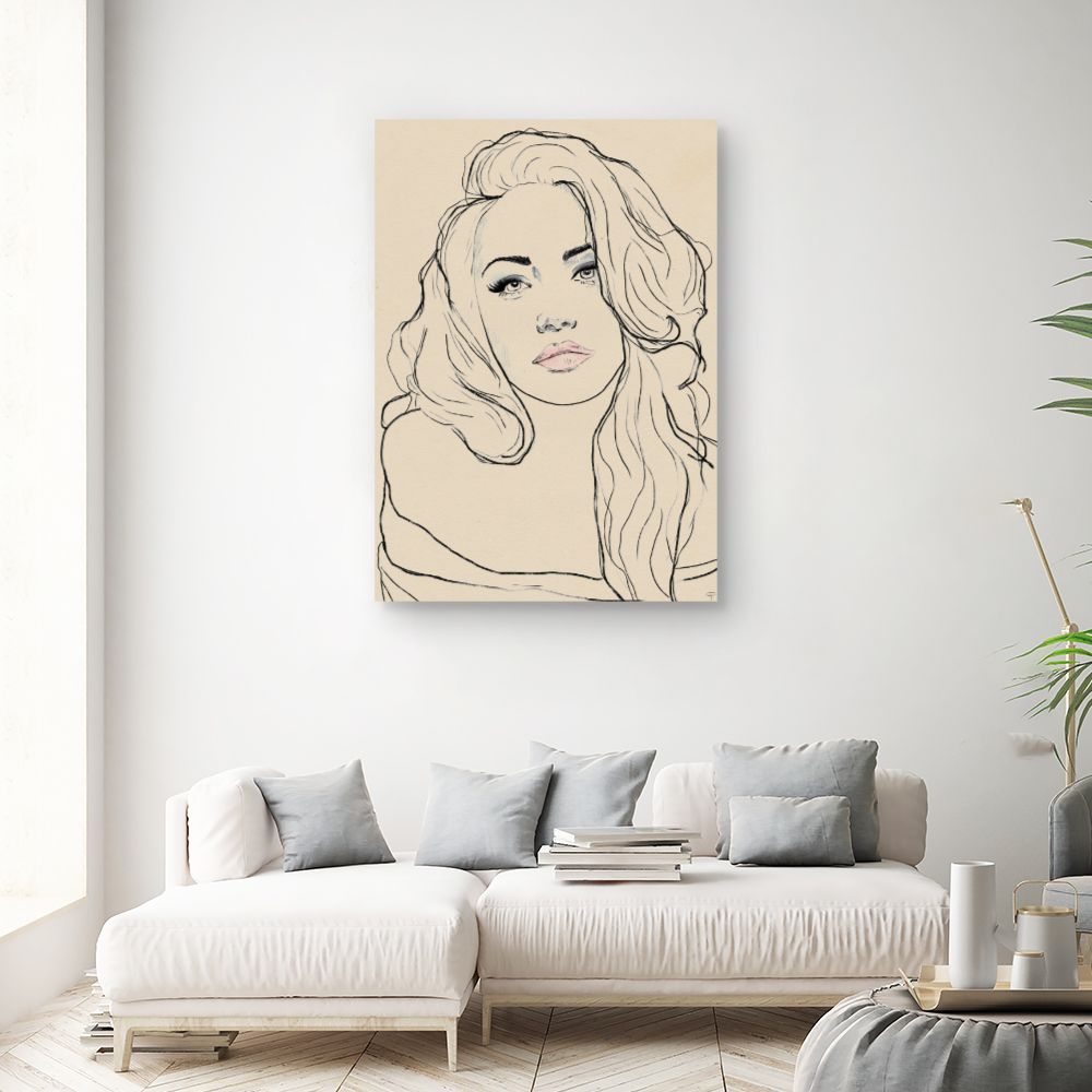 Tableau Portrait délicat