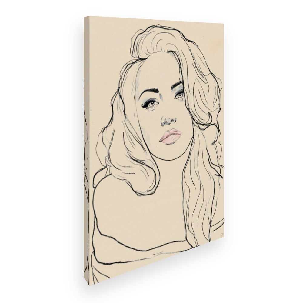 Toile Portrait délicat