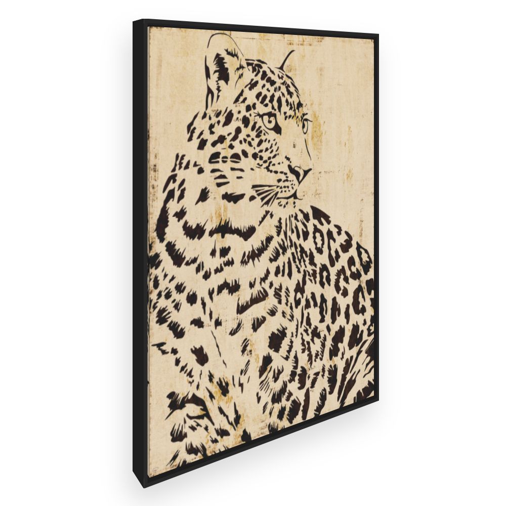 Toile Élégant léopard sauvage