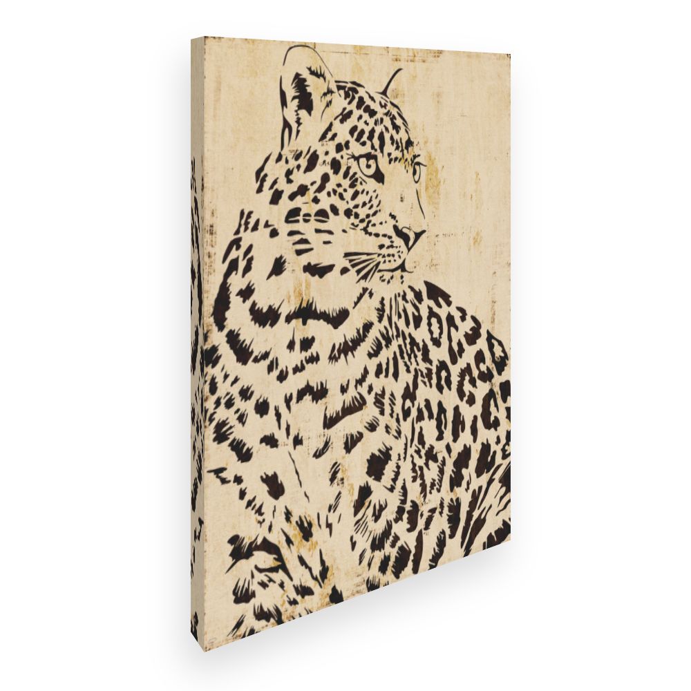 Toile Élégant léopard sauvage