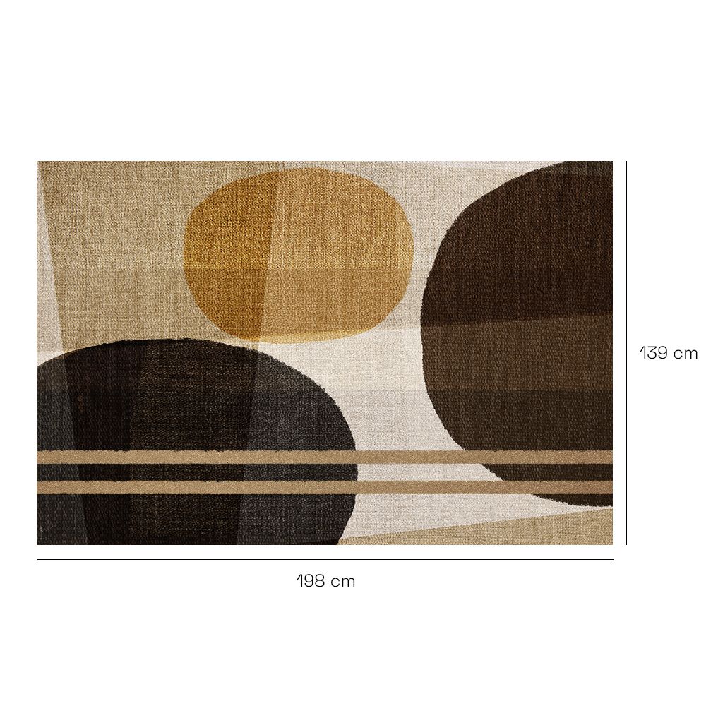 Tapis n°207 Motifs terreux élégants