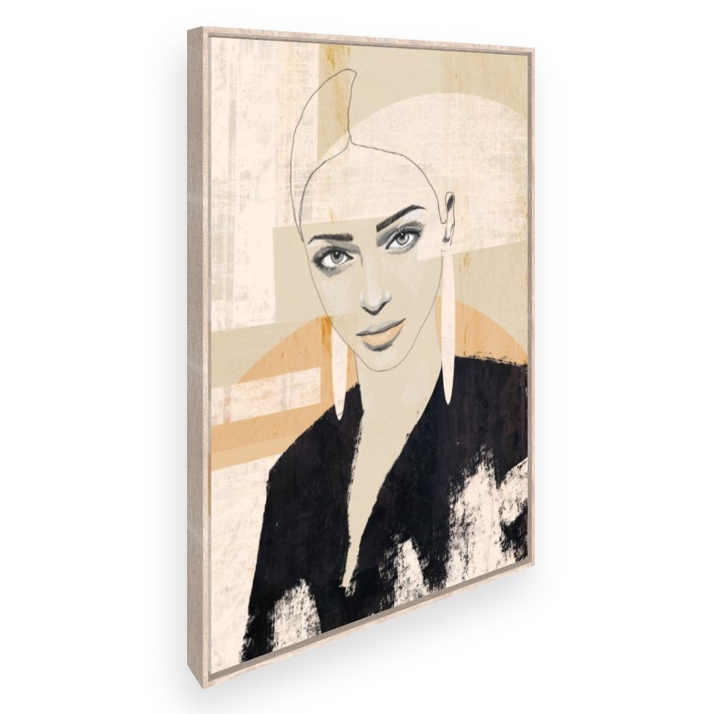 Toile Portrait stylisé moderne