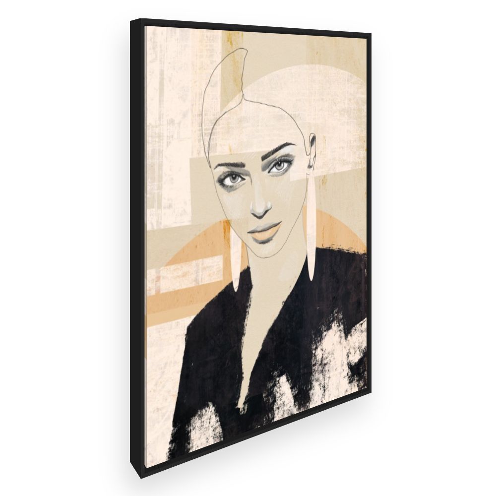 Toile Portrait stylisé moderne
