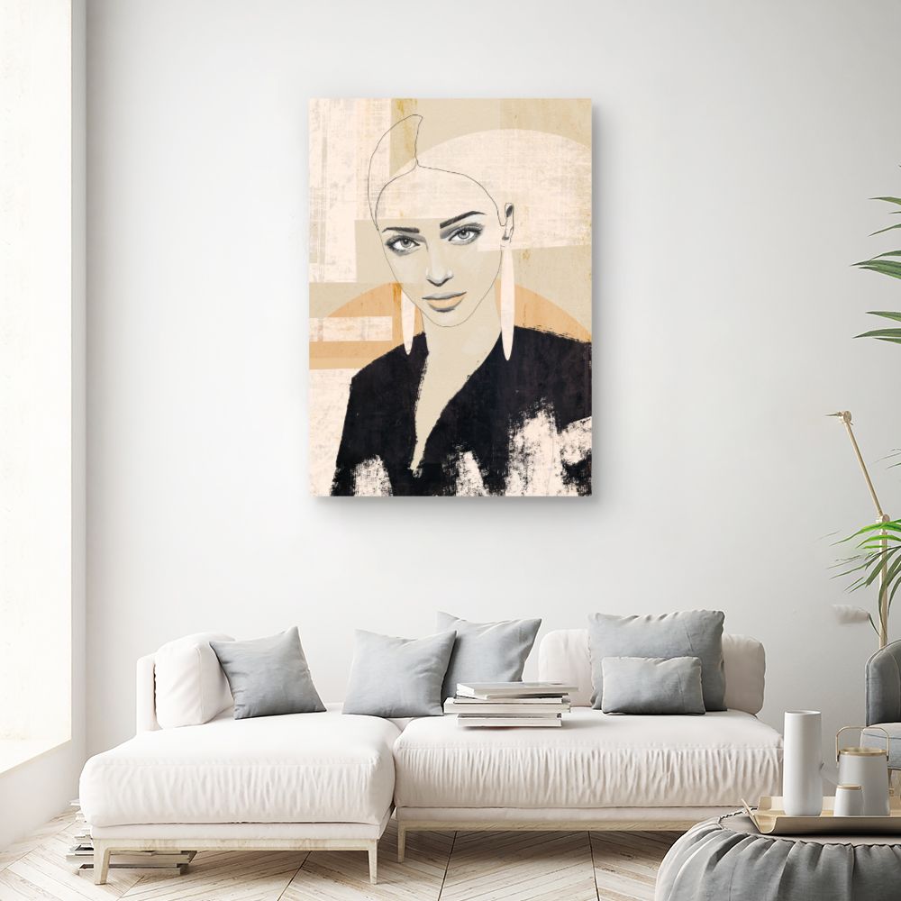 Tableau Portrait stylisé moderne