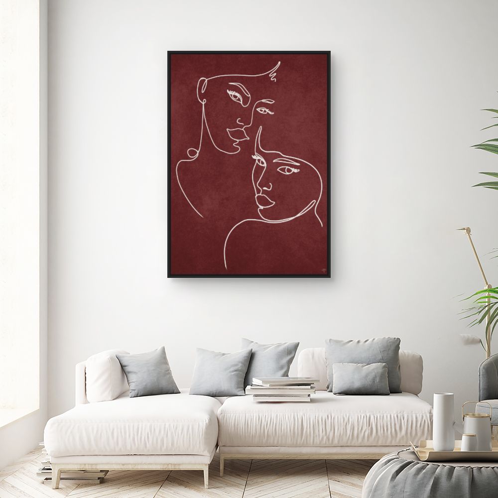 Tableau Portrait minimaliste