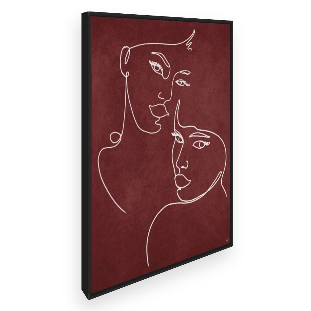 Toile Portrait minimaliste