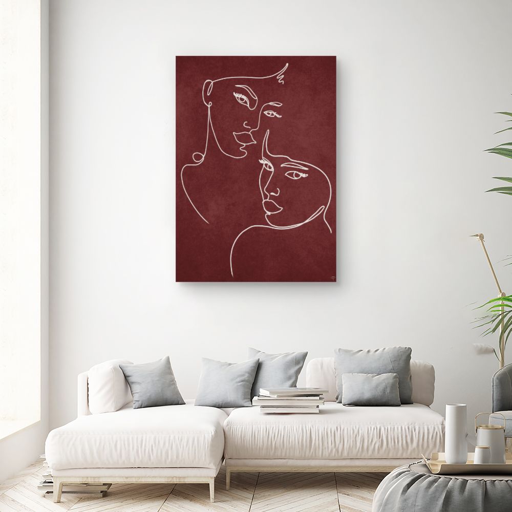 Tableau Portrait minimaliste