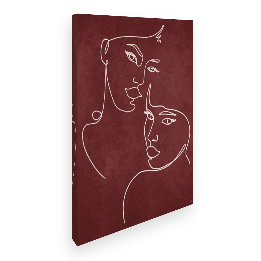 Toile Portrait minimaliste