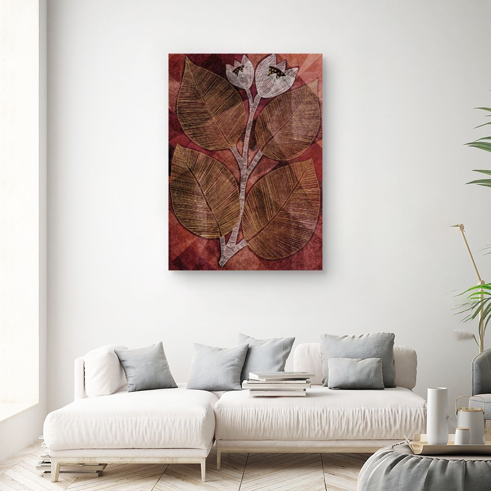 Tableau Fleurs dorées sublimes