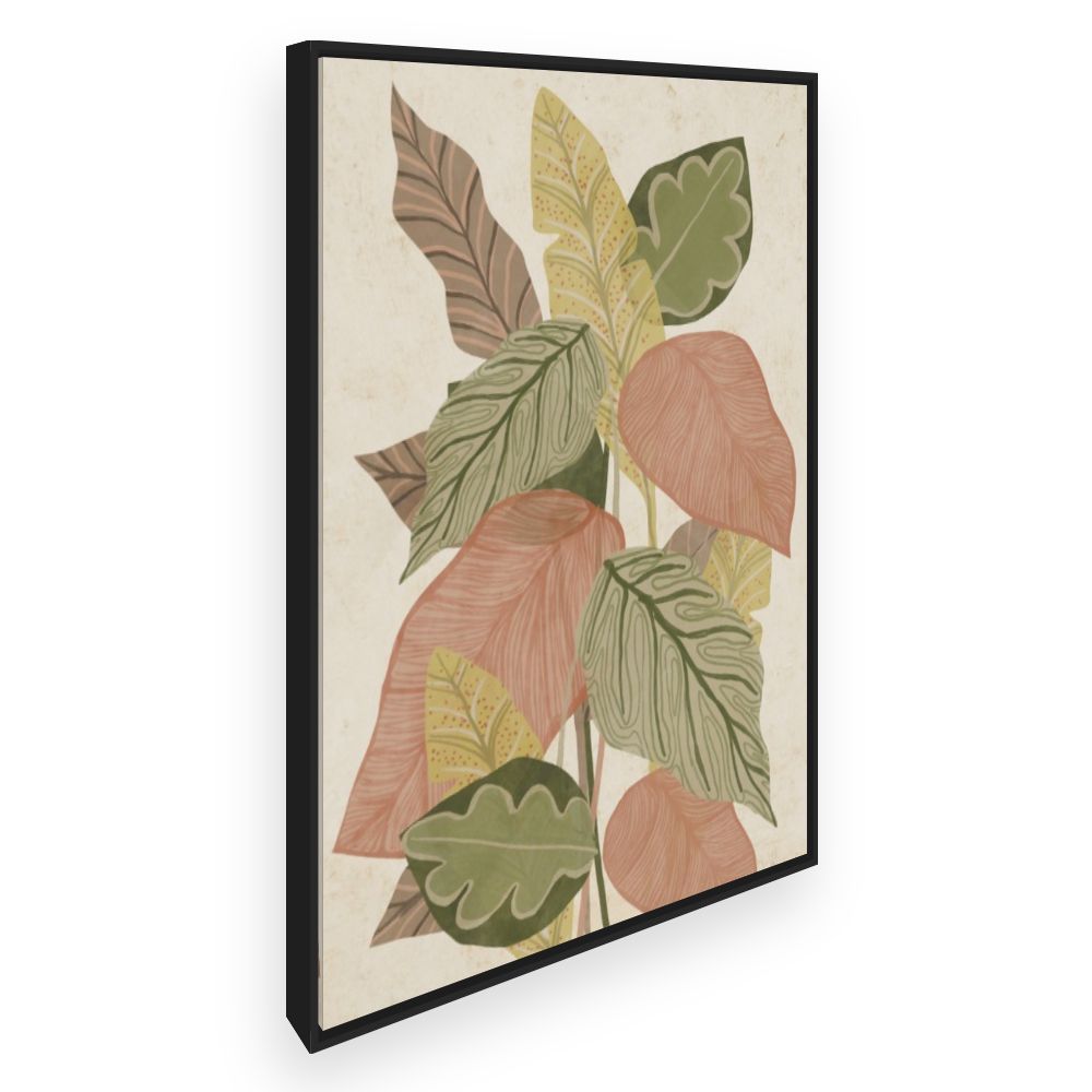 Toile Feuilles élégantes