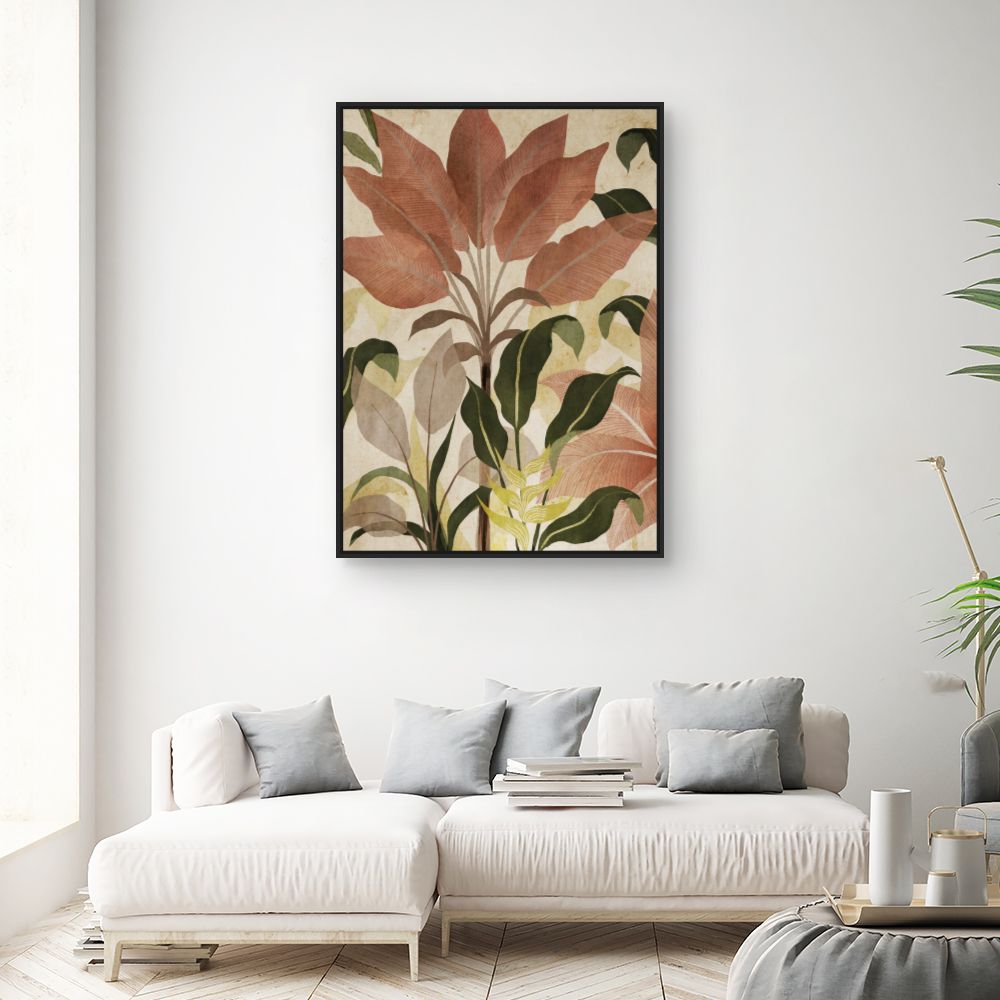 Tableau Feuillage botanique luxuriant