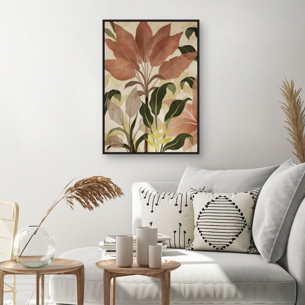Tableau Feuillage botanique luxuriant