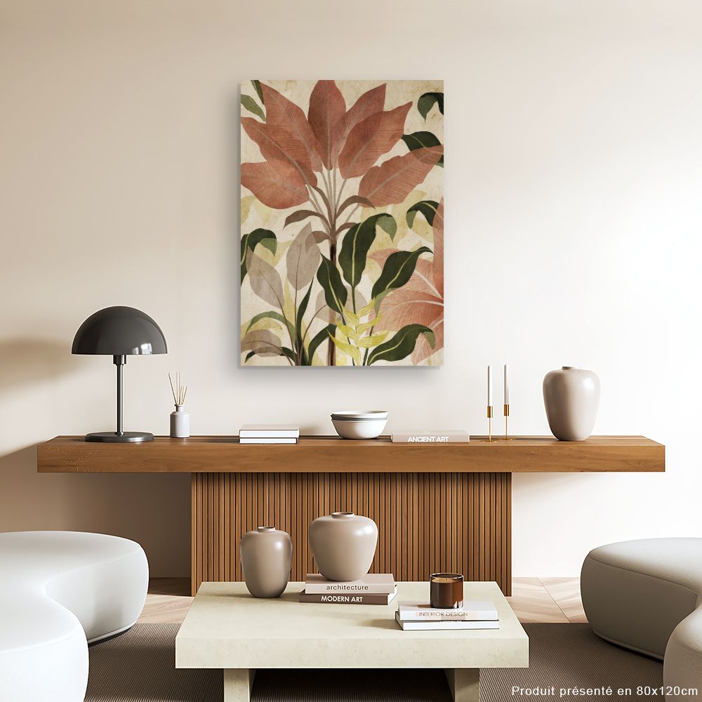 Tableau Feuillage botanique luxuriant