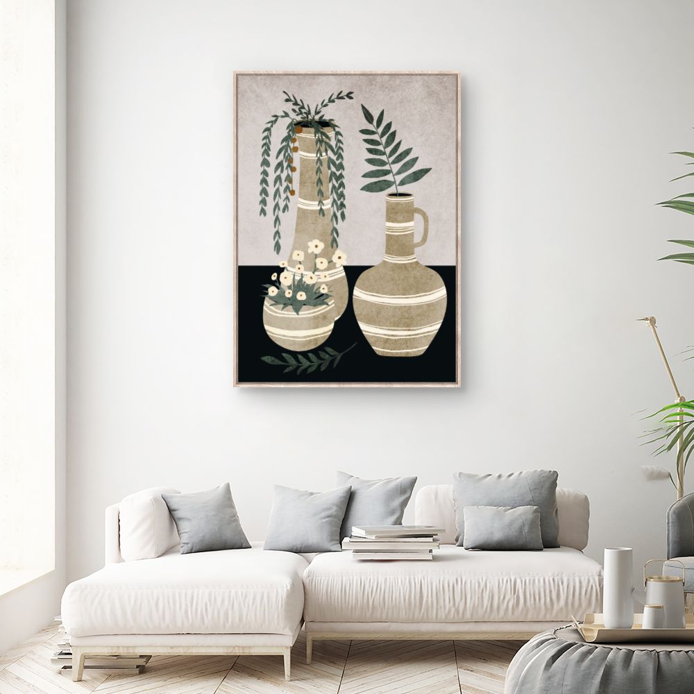Tableau Vases élégants fleuris