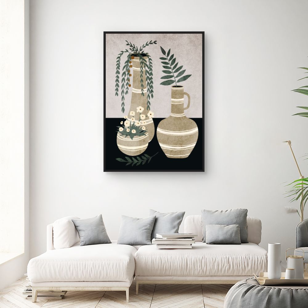 Tableau Vases élégants fleuris