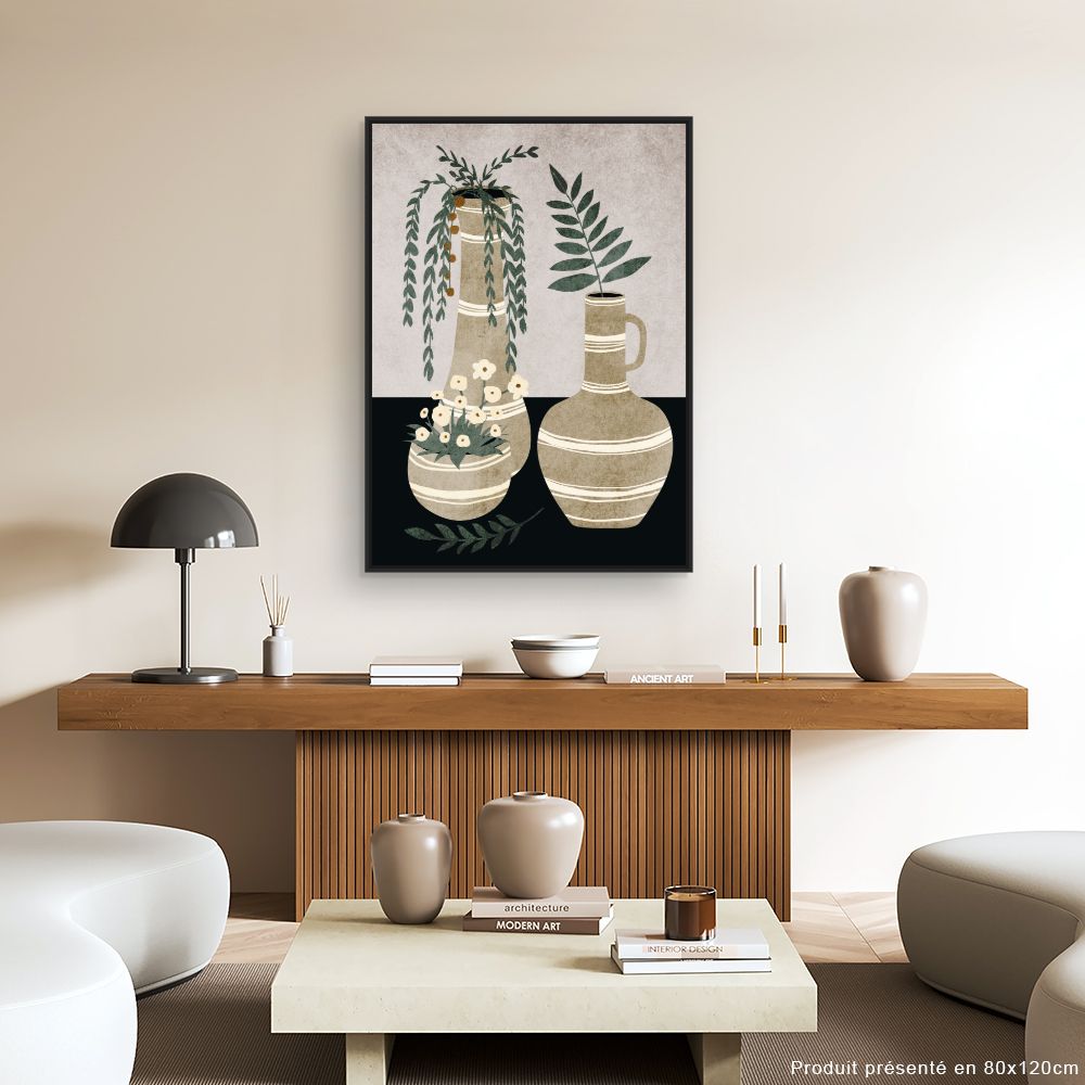 Tableau Vases élégants fleuris