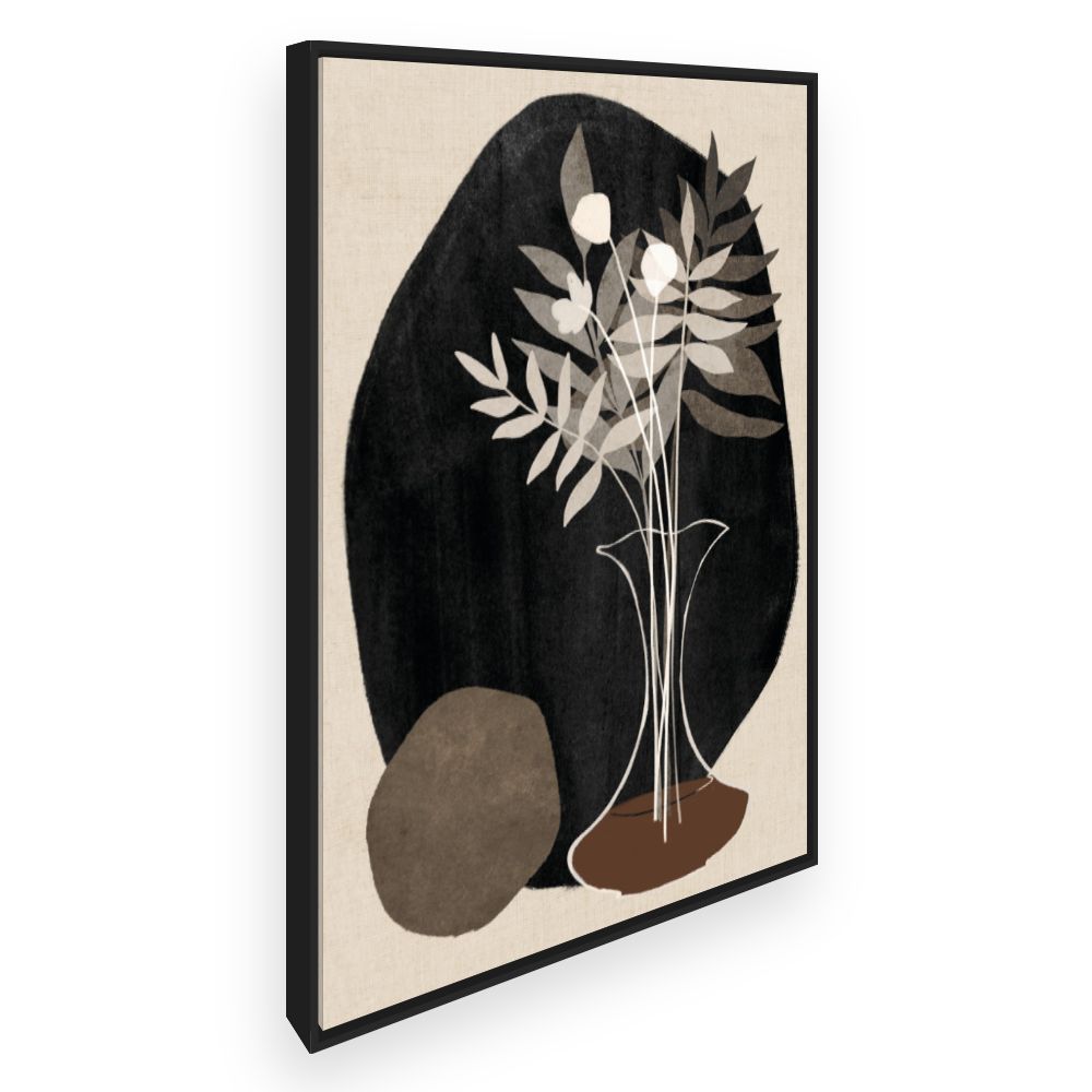 Toile Vase floral élégant