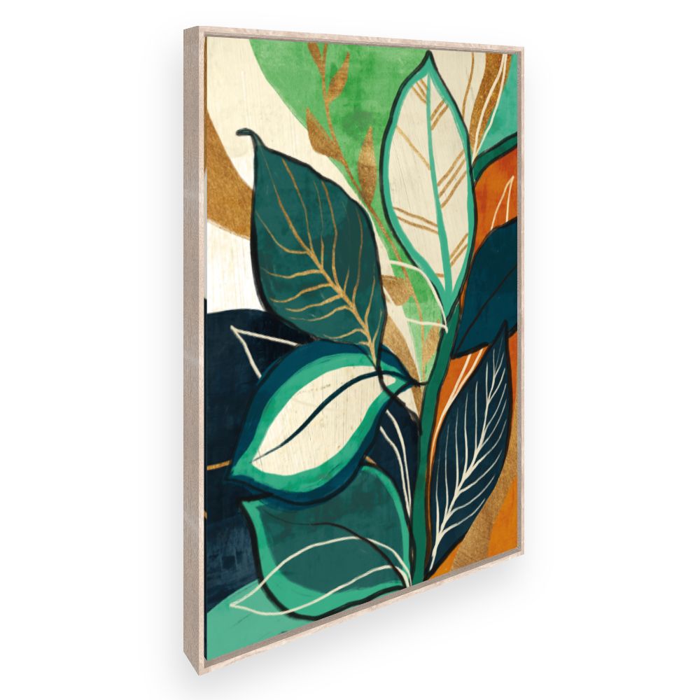 Toile Feuilles élégantes